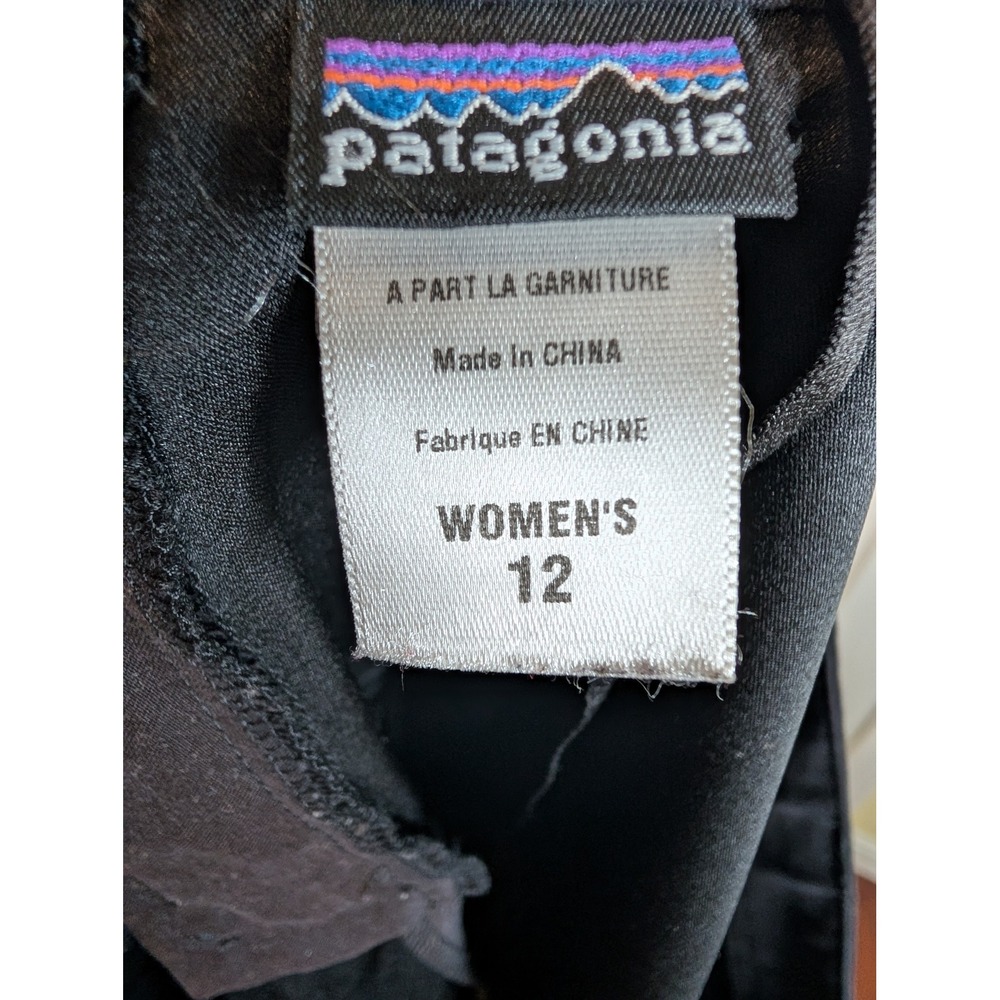 Patagonia Midi Skirt Black Gorpcore Hiking Utility Pocket - Size 12 - Picture 5 of 6